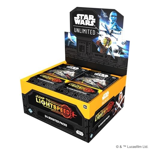 Star Wars: Unlimited TCG Jump to Lightspeed Booster Display (Set of 24 Booster Packs) - Trading Card Game for Kids & Adults, Ages 12+, 2+ Players, 20 