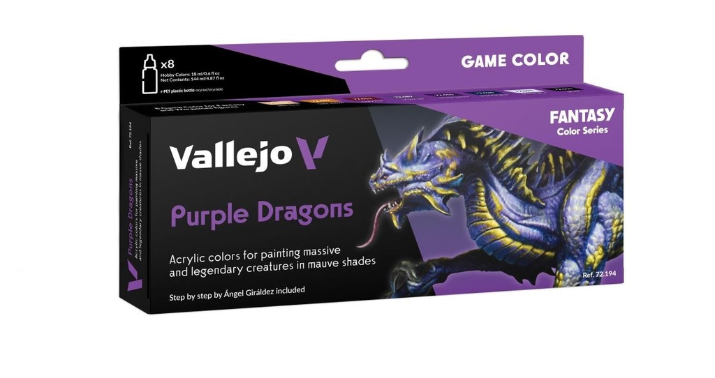 Vallejo Game Color Set - Purple Dragons
